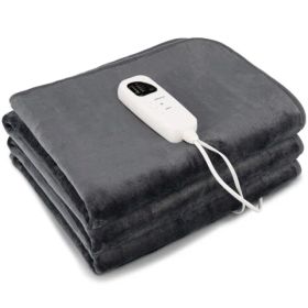 Electric Mattress Pad with 5 Heat Settings, 8-Hour Auto Shut Off, Machine Washable Flannel Heated Bed Mat (71"x30") (Option: default title)